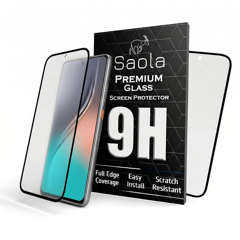 Image of Saola Anti-Glare Matte Screen Protector for Tecno Camon 40 | Smooth Touch Finish, 9H Strength Glass, Full Coverage, Bubble-Free Installation Kit | Quick & Easy Application | Pack of 1