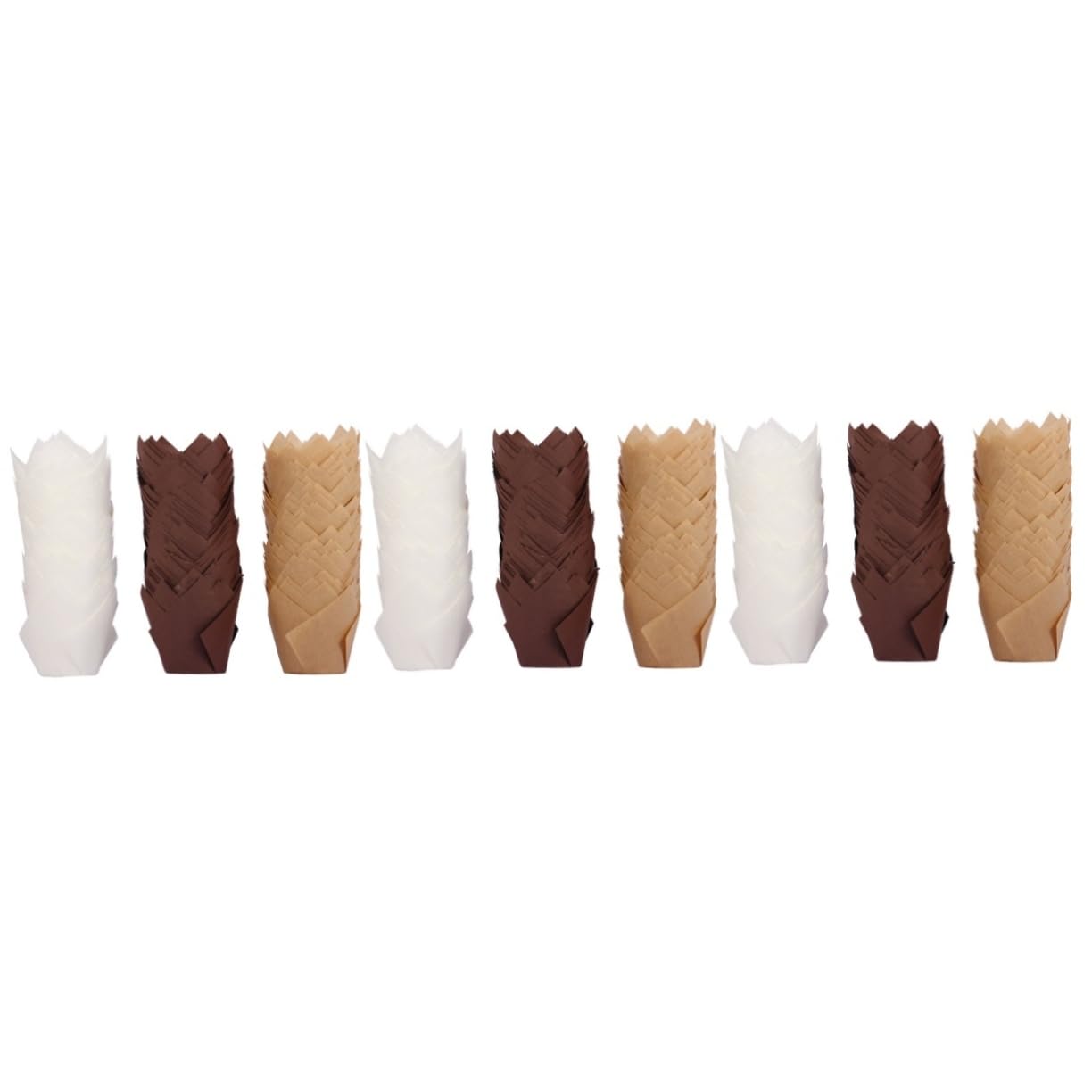 Mikinona 450 Pz torta di tulipani porta muffin fodere per muffin a tulipano tazza coppa per torte Capsula per fodere per dolci teglia a o pirottini per cupcake Carta