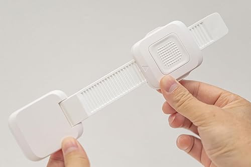 Miniatura 9 de YEYA Anclajes de muebles mejorados sin taladrar para prueba de bebés, correas ajustables antipunta, paquete de 4