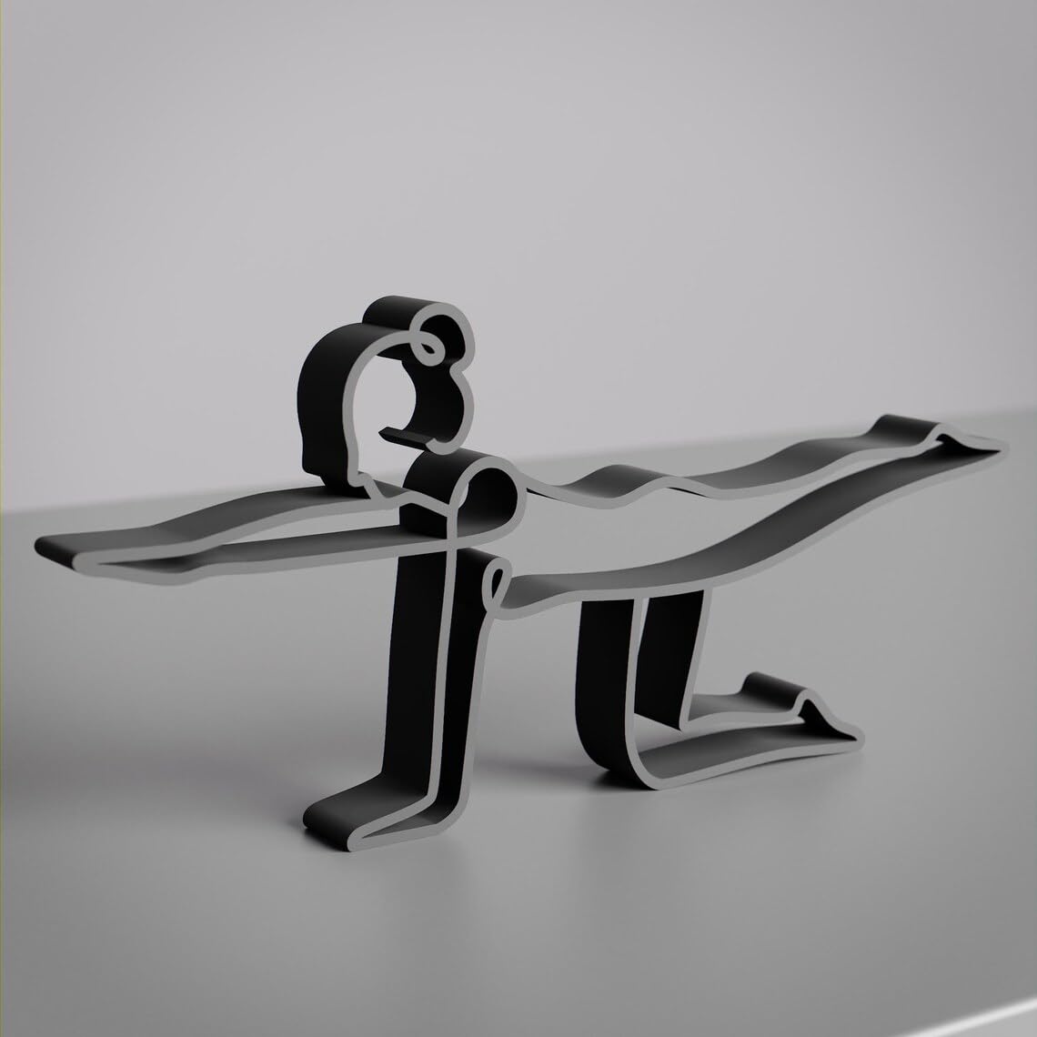 EROTNGO Elegant Yoga Lady Shelf Decor | Balancing Pose Line Art Figurine for Home, Office, Studio | Minimalist Meditation Sculpture for Yogis, Calm Vibes Room Accent, Modern Interior Showpiece 1
