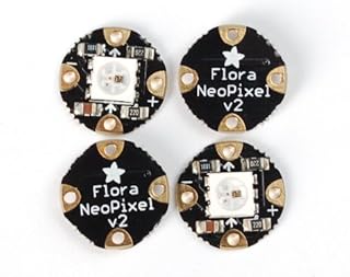 Adafruit Flora RGB Smart NeoPixel Version 2 - Pack of 4 [ADA1260]