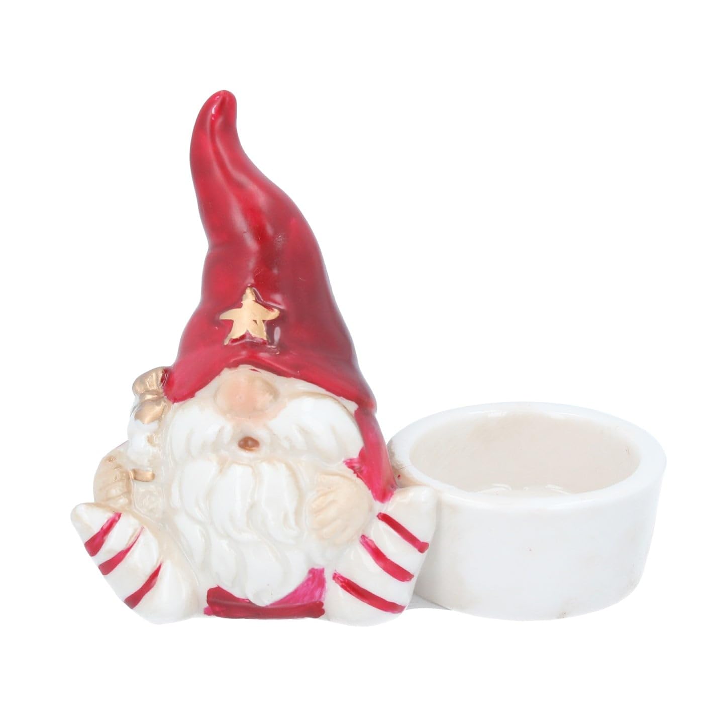 Gisela Graham Ceramic Sitting Gonk Tealight Holder