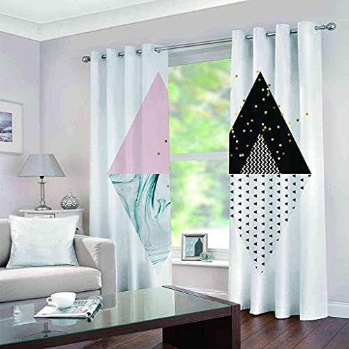 Rideau occultant enfant avec impression de points géométriques design - 4