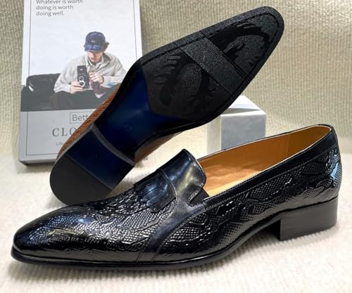 Santimon Men’s Slip On Shoes Dress Casual Penny Loafers – Comfort Luxury Leather Mocasines for Business, Office, Party & Wedding 7