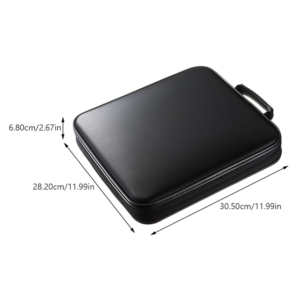 Custodia CD Portatile Slot con Maniglia Organizer Rigido Anti- e Antiurto per CD Dvd Custodia Auto e Viaggio