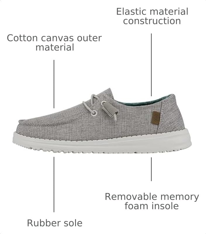 Image of HEYDUDE Women's Wendy Chambray | Women's Shoes | Women's Lace Up Loafers | Comfortable & Light-Weight