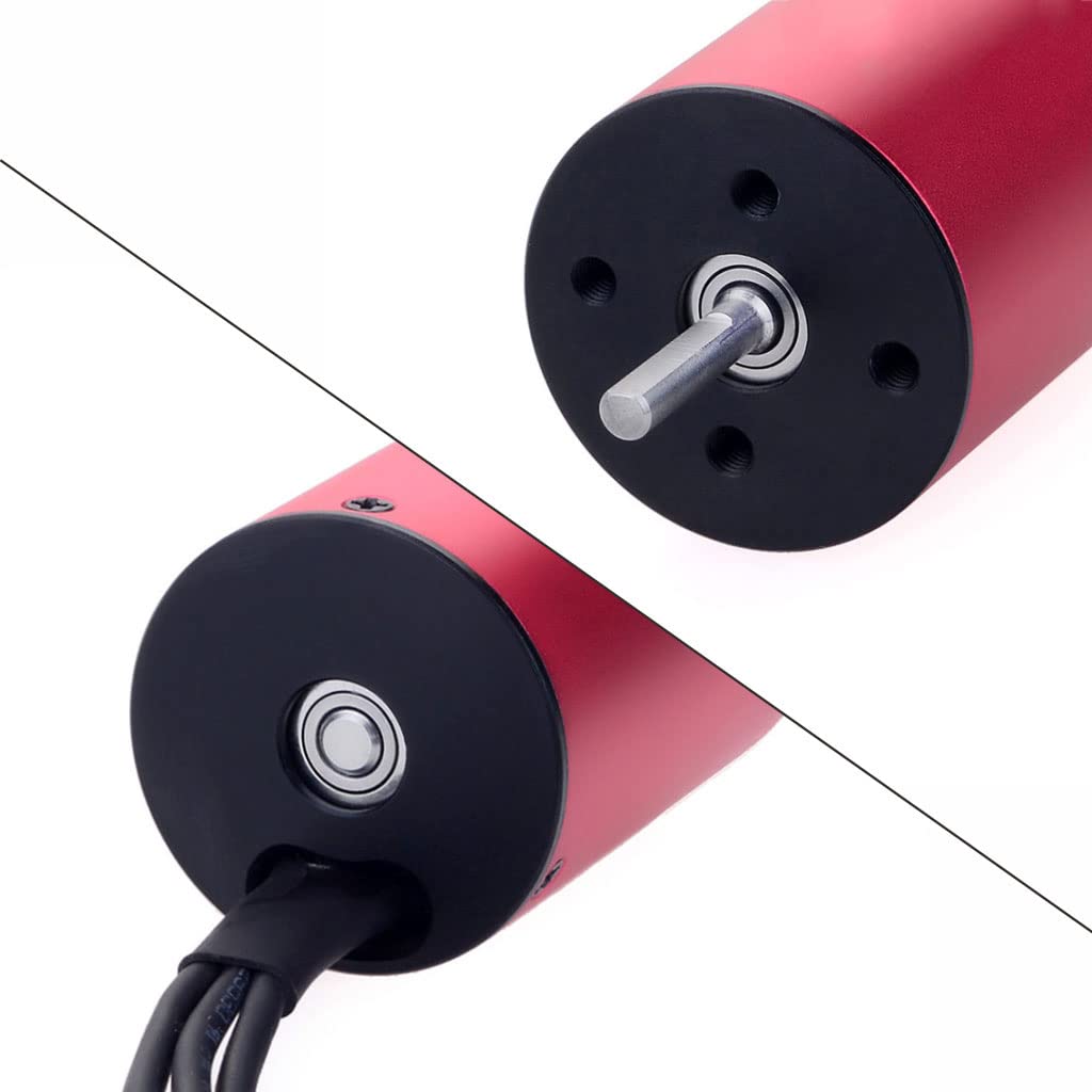 KingVal Replacement 2845 3100KV Waterproof Brushless Motor Shaft 3.175mm Compatible with 1/14 RC Car
