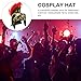 BESTOYARD Roman Helmet Spartan Soldier Helmet Lightweight Medieval Cosplay Prop for Adults Teens Halloween Party Carnival Stage Events 12.59X10.23X23.62 Inches