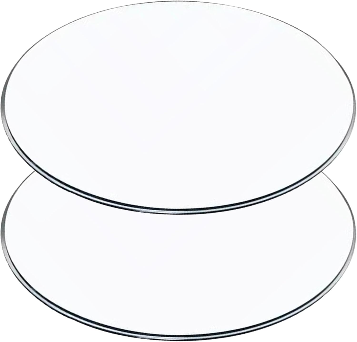 Round Patio Glass Table Top, Round Glass Top, Polish Edge Radius Corners, 1/2" Thick, High Temperature Resistance, for Dining Table, Coffee Table, Home，Office(90CM(35IN))