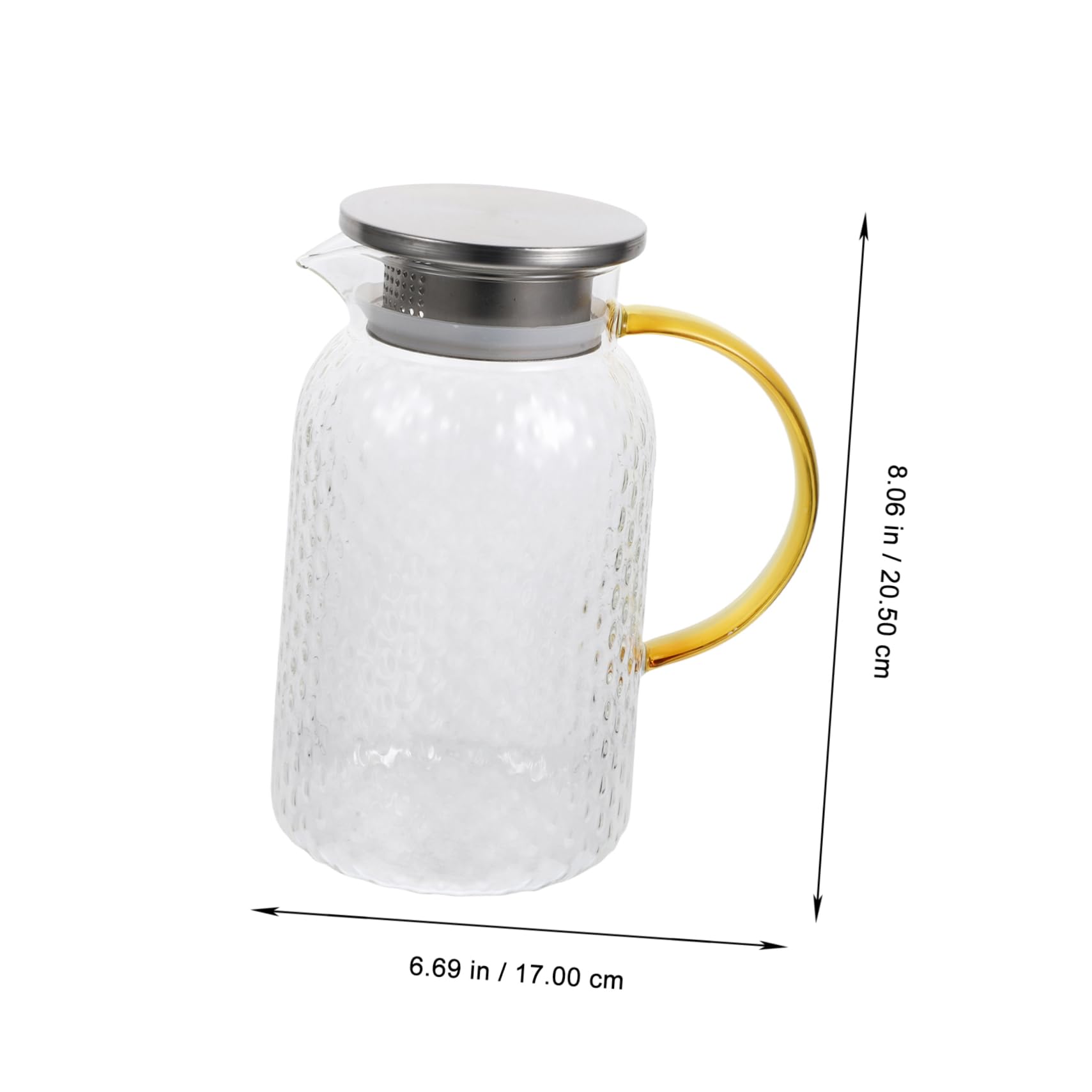 Sosoport Jarra De Hervidor De Agua Transparente Para Agua Fría Portavasos De Vidrio Para Beber La Cocina