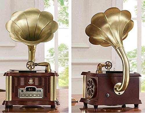 TYX-SS Haut-Parleur Bluetooth rétro, Haut-parleurs en Forme de Gramophone Platine Vinyle Vintage avec Haut-parleurs sans… - Les Beatles, Paul McCartney, John Lennon, RIngo Starr, George Harrison TYX-SS Haut-Parleur Bluetooth rétro, Haut-parleurs en Forme de Gramophone Platine Vinyle Vintage avec Haut-parleurs sans… – Image 8