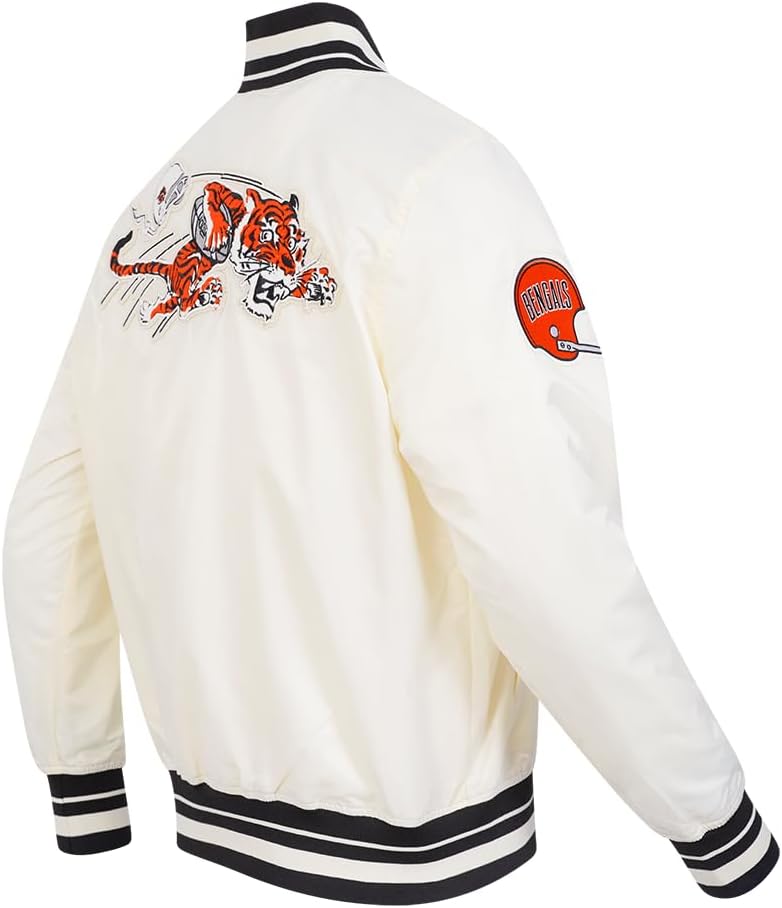 Pro Standard Mens NFL Retro Classics Satin Jacket - Image 4