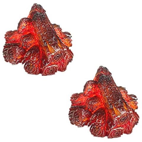 JWC Luz de Chimenea sin Llama de 2 Piezas Cover