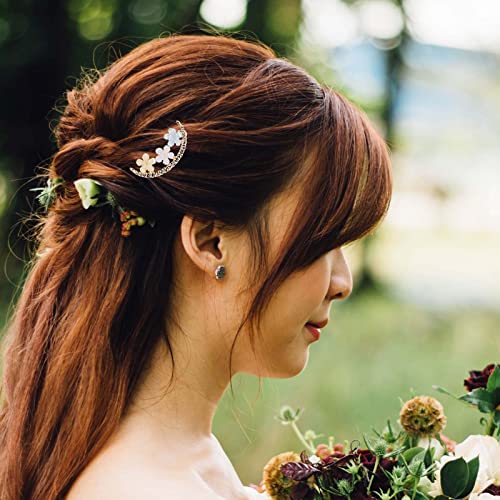 Breenhill Flower Hair Barrettes For Women Handmade Cute Hair Clips Accessories Silk Scarf Buckle #TOP5