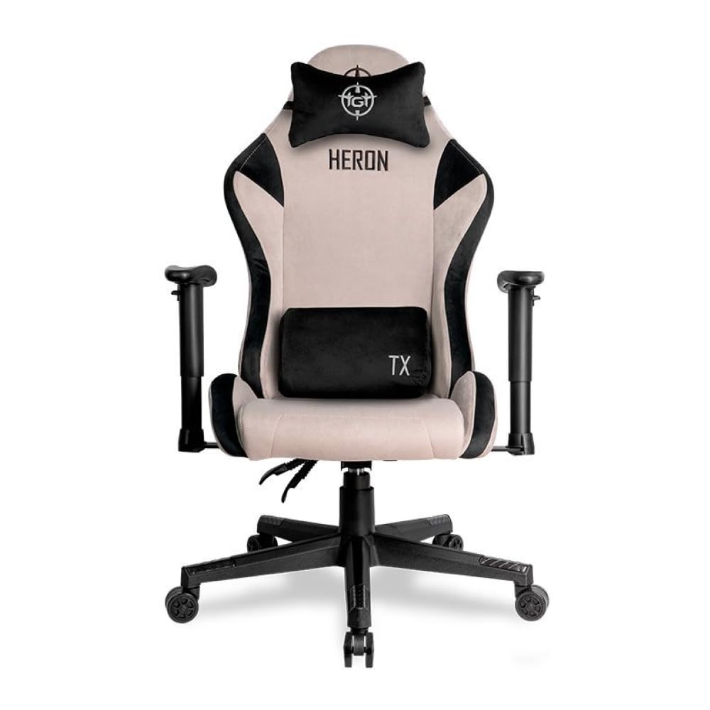 Cadeira Gamer TGT Heron TX Tecido | Preto e Cinza | TGT-HRTX-FB01
