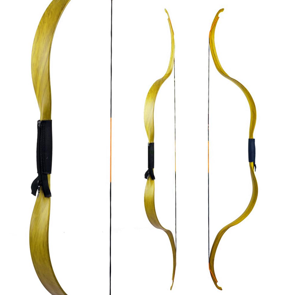 Takedown Arco Ricurvo 20lbs Tradizionale Arco di Legno Archi Ricurvi Arc de Chasse Tradizionale Longbow in Legno per la Pratica del Tiro con L'Arco