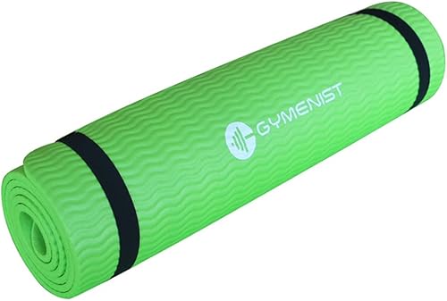 GYMENIST Tapete grueso para yoga y ejercicio, 24 x 71 pulgadas, ideal para camping, cardio, entrenamiento, pilates, gimnasia