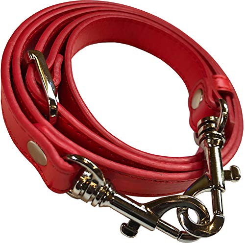 SaSarili Adjustable Replacement Cross Body Handbag Purse Strap Red 0.6 inch wide, 43-51