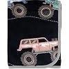 Crown Crafts Infant Products Carter's Monster Trucks Toddler Throw Blanket - 30 inch x 45 inch - Super Soft, Plush, Warm and Comfortable