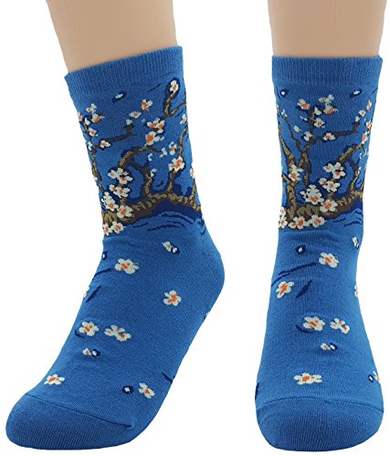 Jjmax Women's Art Masterpiece Painting Collection Socks Set, 4 Famous Paintings ,One Size #TOP4