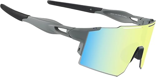 Vista 126 de OULAIQI Cycling Sunglasses Polarized Sunglasses for Cycling Men Women with 1 Lens or 3 Interchangeable Lens Baseball Glasses