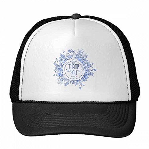 Chapeau de camionneur avec motif fleurs roses et mesh réglable