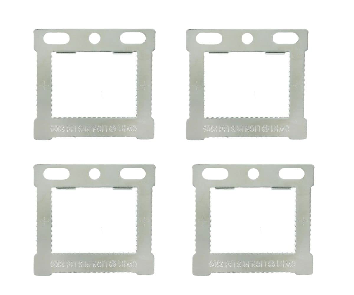 Sisi Uk Silver 10 Pc Square Sawtooth Cwh1 Hangers Aluminum Back Stretched Canvas Hollow Back Floater Picture Frame Hanging Kit With Screws.