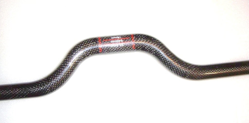 Mountainbike Riser Lenker 25,4mm - Leichter Alu Lenker 620mm Schwarz