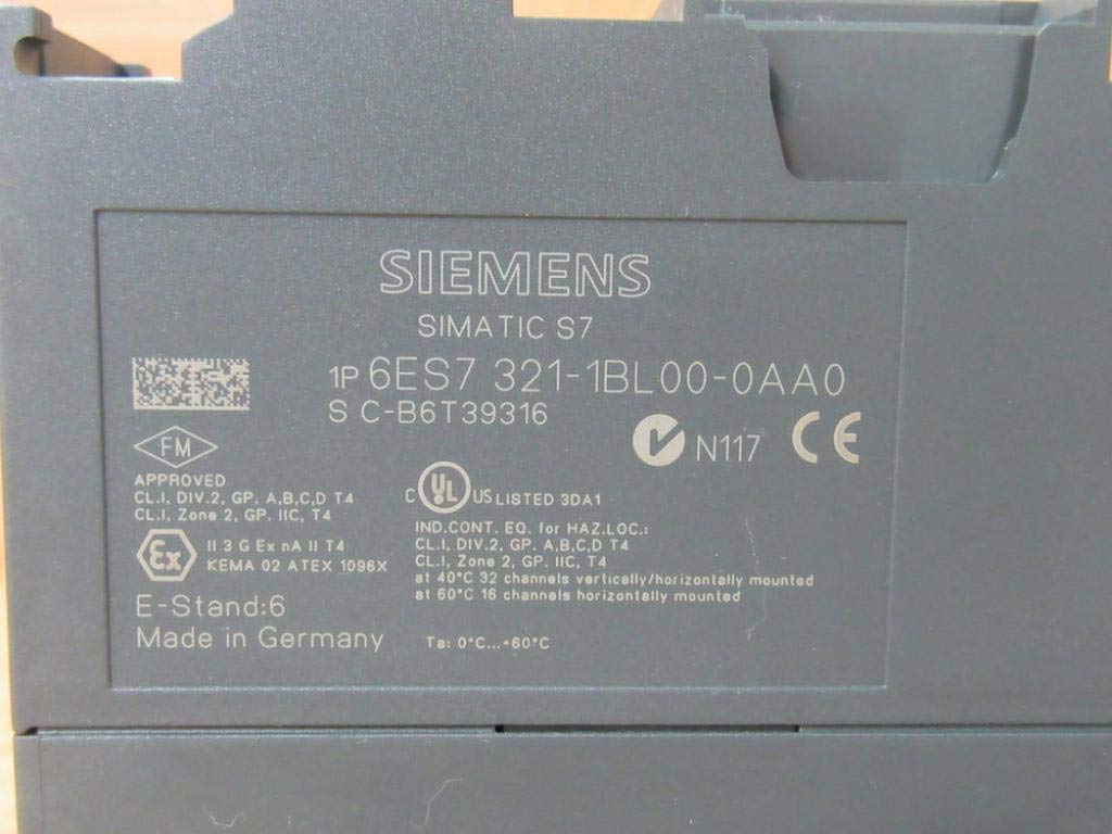 SIEMENS 6ES7321-1BL00-0AA0 PLC MODULE