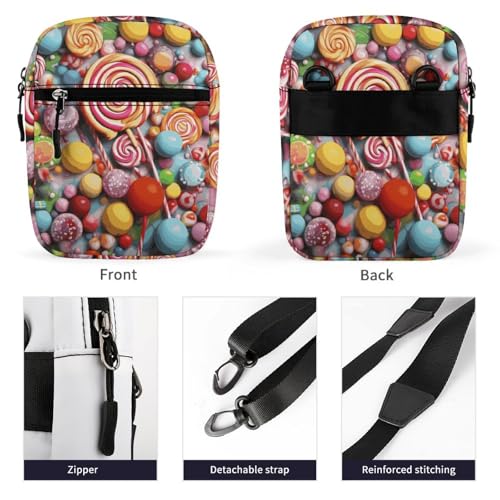 Personalized Small Crossbody Bag Water Resistant Messenger Bags Mini Candy Printing SlingBag For Men Women3