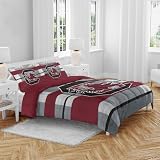NCAA South Carolina Gamecocks Heather Stripe 3 PC Queen Bed in a Bag