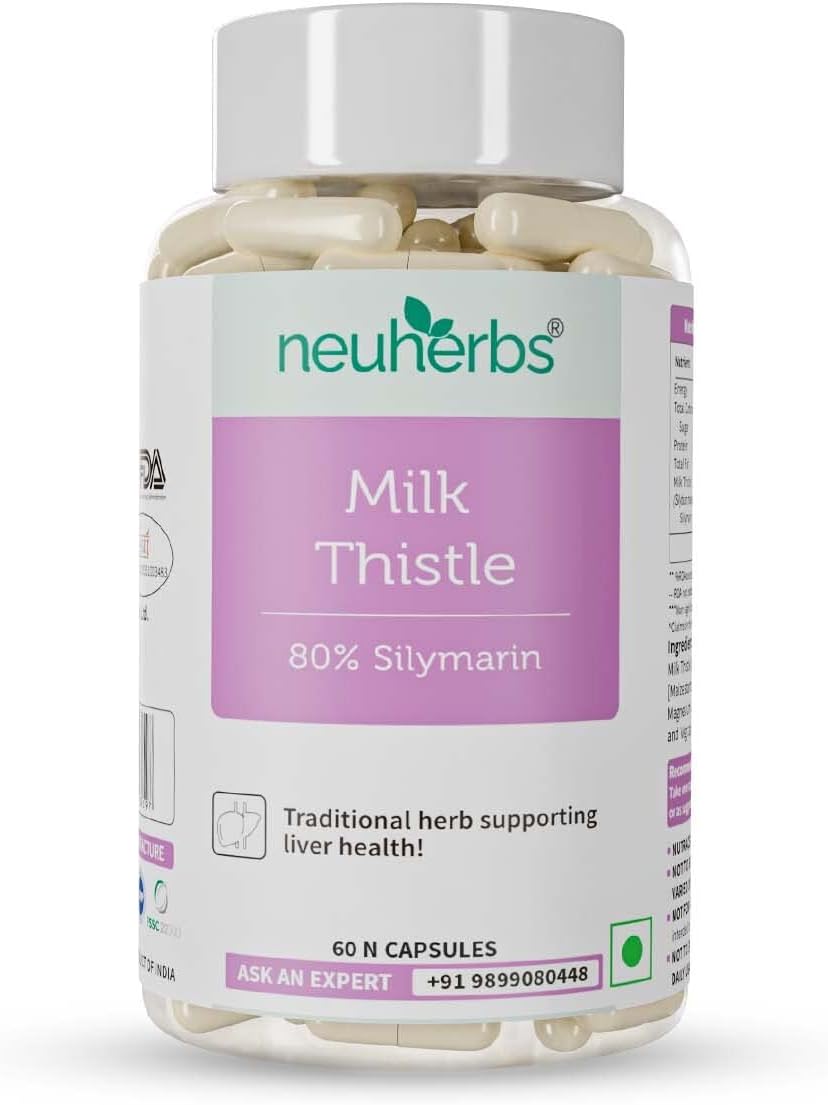 Liver Detox Capsules with Milk Thistle, NAC & Silymarin | Supports Liver Health, Liver Detox & Cleansing | Liver Support Supplement for Men & Women | 60 Capsules
