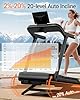 UMAY Fitness Treadmill with 20% Auto Incline,400LB Capacity,4.0HP & 9.5 MPH Speed,Foldable 55"x18"Ultra Large Wide Walking & Running Area Treadmill for Home with Handle (auto 20% Incline)