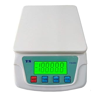 VINAYAK SCALES Digital Balance 10Kg x 1g Multipurpose Scale for Parcel Weight, Homes, Labs & Professional Uses.(Pan Size 15cm x 15cm)
