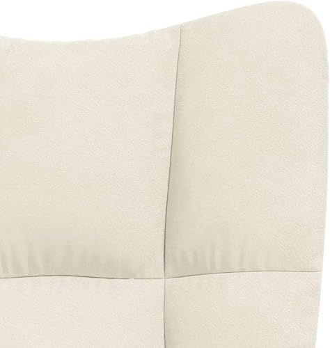 Miniatura 65 de vidaXL Velvet Rocking Chair - Dark Gray - Modern Design - Comfortable Foam Padding - Steel Frame with Solid Rubber Wood Rocking Rails