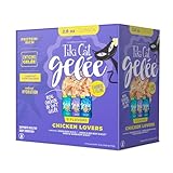 Picture of Tiki Cat Luau Lean Gelee Wet Cat Food, Variety Pack, 2.8 oz. Pouch (12 Count)