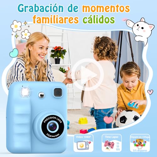 Miniatura 2 de Yidoroye Camara Fotos Infantil Instantanea, 2.4 1080p Hd Camara Fotos Infantil Juguetes Niños 3-12 Años Cámara Instantánea Niños De Foto Video 1080p Música 5 Juegos De Rompecabezas 32 Gb Sd