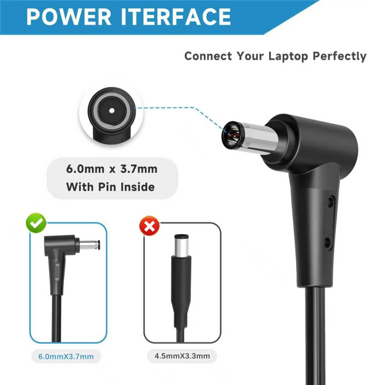 HHZ 180W Laptop Charger Compatible with Asus ROG Zephyrus G14 GA401 G15 GA502 TUF Gaming F15 F17 FX505D FX505G 20V/9A AC Adapter Power Cord ADP-180TB H - Image 5