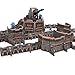Tabletop Terrain Wall of Saints Collection, Complete Fortress Set with Artillery, Defense Walls, Double Tower, Hybrid Bunker for 28mm-32mm Wargames (Full Set)