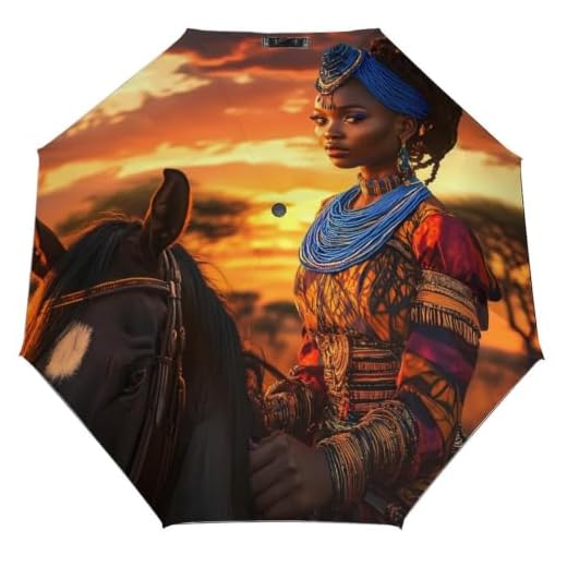 Folding Auto Travel Umbrella with Unique Design