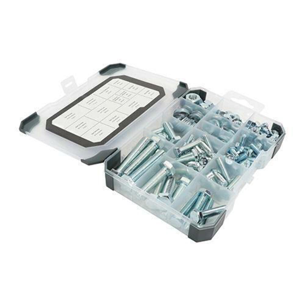 Timco Set Screws Nuts Washers Zinc Mixed Tray - 199Pcs 5055893379691