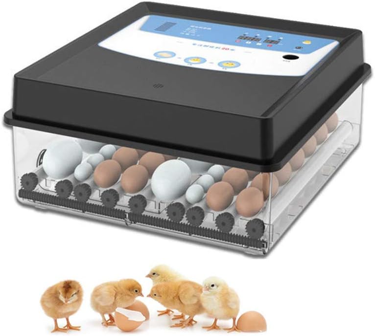 Zsmzbx Digital Automatic Hatcher,Egg Incubator with Automatic Turning Function, with Temperature Control,Digital Incubatores,Or Hatching Chickens Ducks Eggs, Goose Eggs,16 Egg
