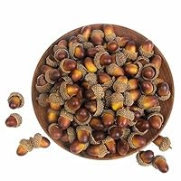 Glands Séchés Artisanat Garneck 50 Glands Naturels Séchés - Déco Automne/ Noël - Pour Artisanat, Vase, Mariage - Taille 2x2x1cm Décoration Automne Noël