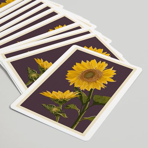 Naipes Sunflowers, Letterpress, 52 Cartas Póker miniatura 5