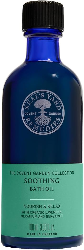 Neal's Yard Remedies Soothing Bath Oil, Relax Body & Mind, Soothing Therapeutic Oils, Vegan & Cruelty-Free, 100ml