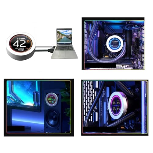 Image of VSDISPLAY 2.8 Inch Round LCD Display Screen 480x480 IPS for PC Computer Case Building CPU /GPU Temperature Sensor Panel DIY Accessories