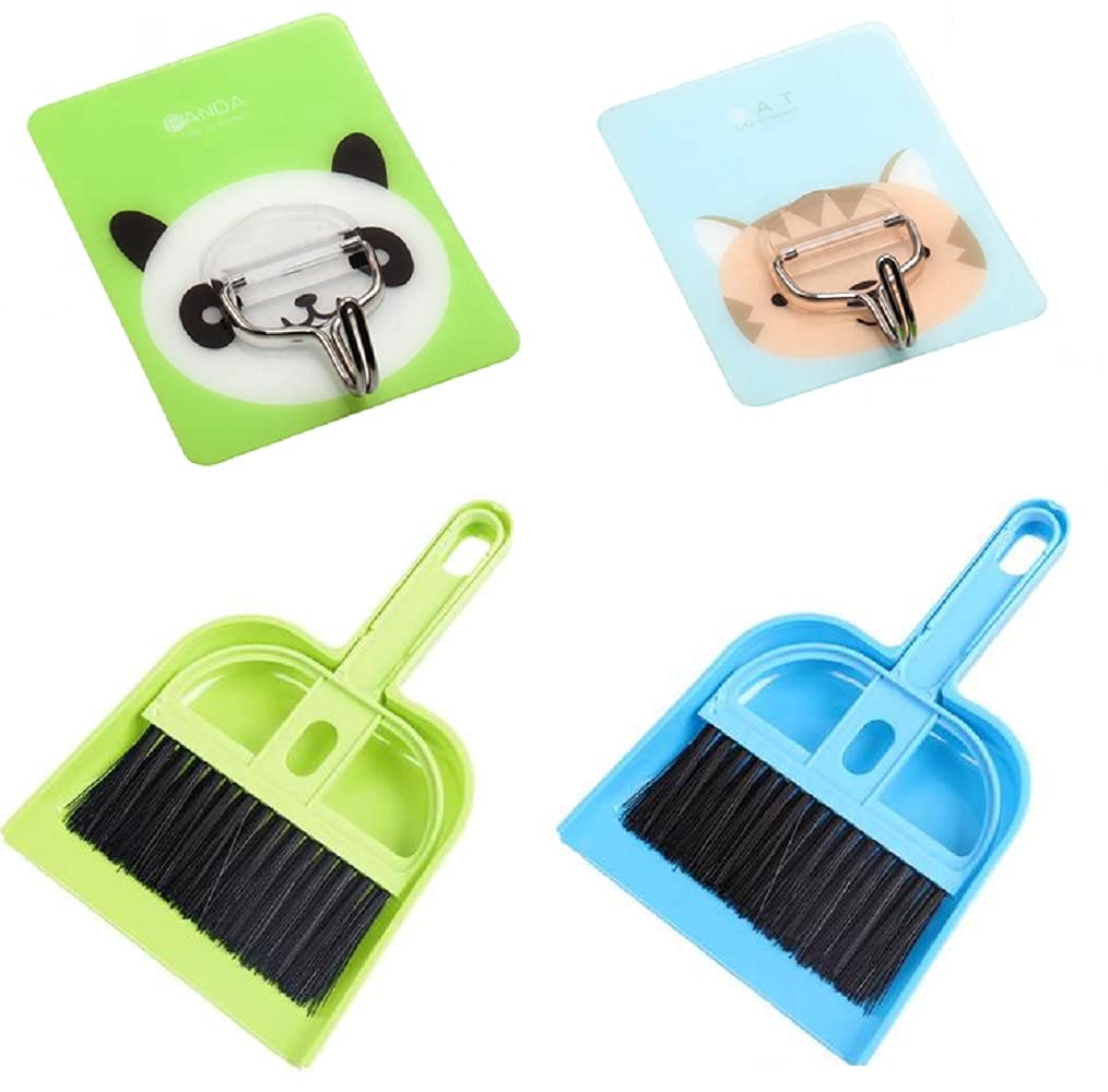 criterion Pack of 2 Mini Dustpan with Brush Broom Set for Multi-Purpose Cleaning Brush Keyboards, Dining Table, Car Cleaning, Refrigerator Cleaning kit, Carpets with hangings Hooks (B09GBDCB6S) Amazon Price History, Amazon Price Tracker