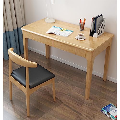 Table d'ordinateur compacte en bois massif pour petits espaces - 4