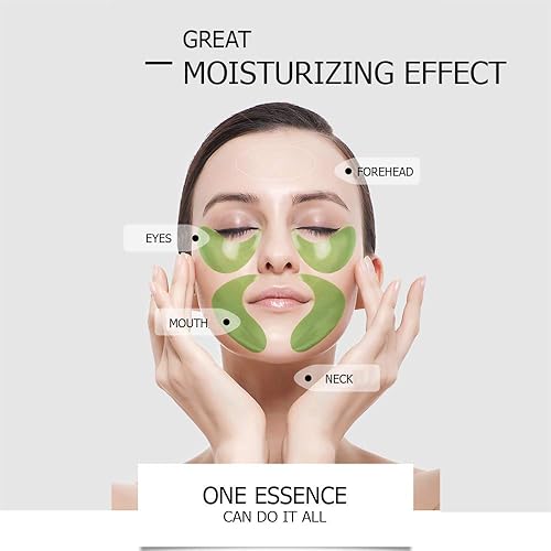 Miniatura 3 de VENZEN 30 pares de máscaras de colágeno de gel de cristal verde, ideales para antienvejecimiento, ojeras e hinchazón (verde)