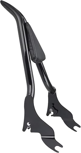 Miniatura 5 de Barra de asiento para motocicleta, respaldo trasero desmontable para Harley CVO Road Glide Street Touring Road King 2009-2022 (22 pulgadas, negro)